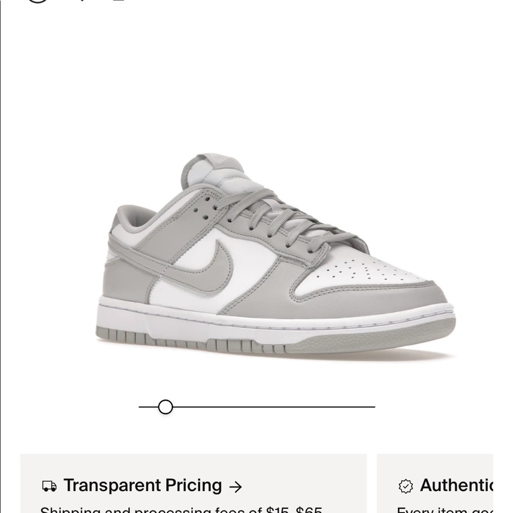 Nike grey fog dunks